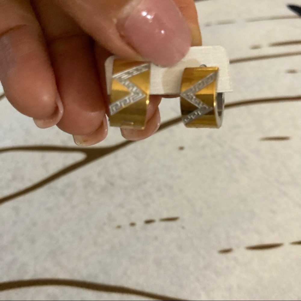Stainless steel huggie hoop earrings